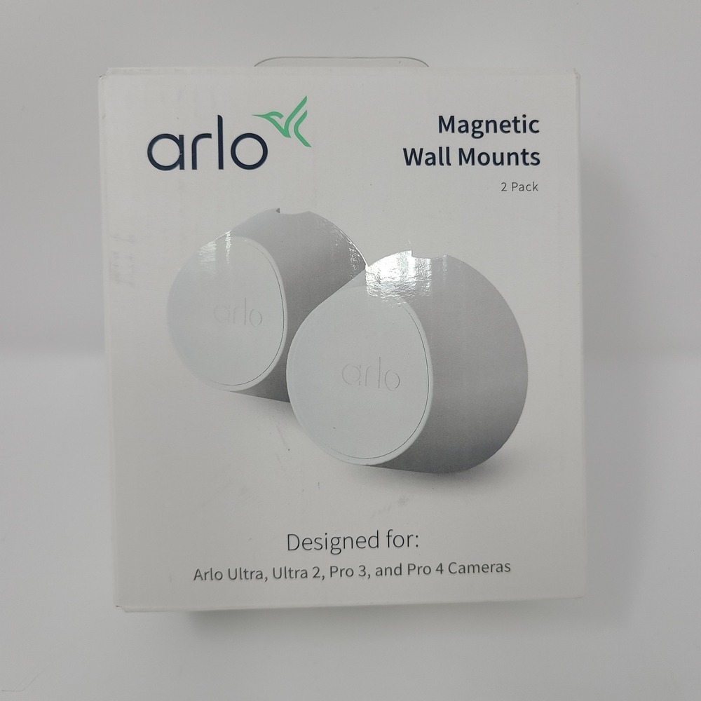 Arlo Magnetic Wall Mounts Set of 2 for Ultra, Ultra 2, Pro 3, and Pro 4